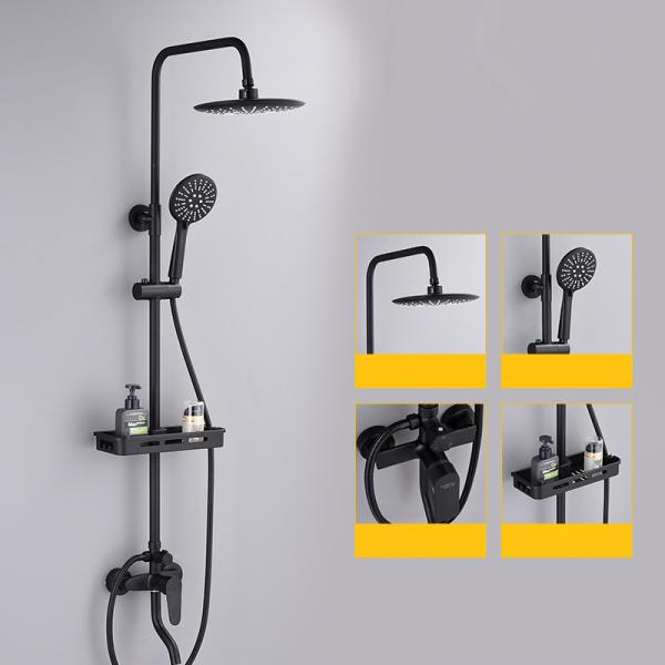 Очерненный латунный санитарный душ изделий установил горячий и холодный дождь