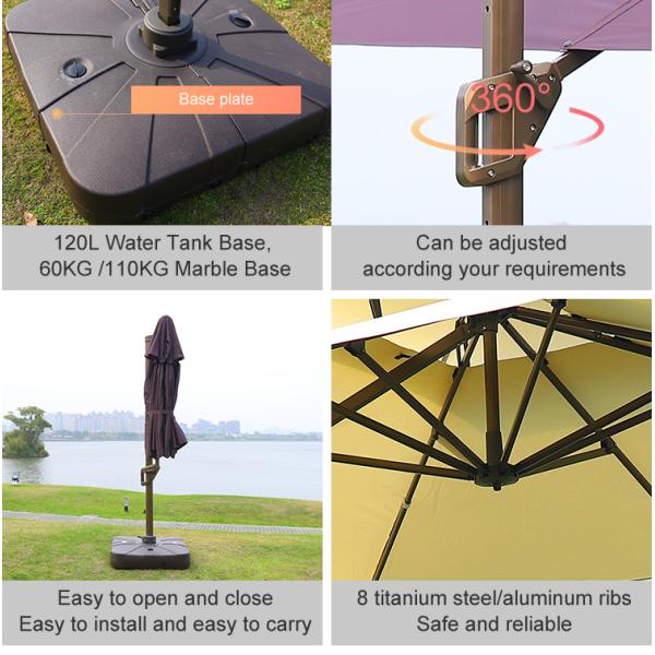 250g ткань покрашенная двором 2.5x2.5M солнечное водоустойчивое Sunbrella