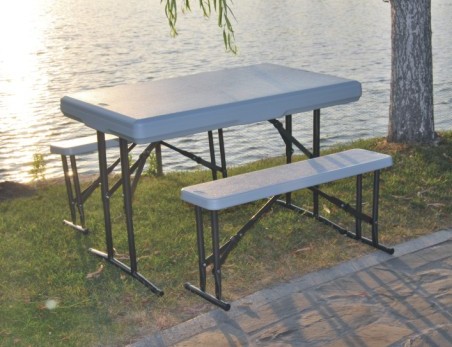 3 PCS picnic table set/plastic foldable picnic set furniture