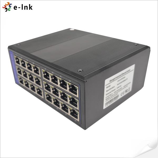 24-Port Industrial PoE Managed Switch for Gigabit Ethernet