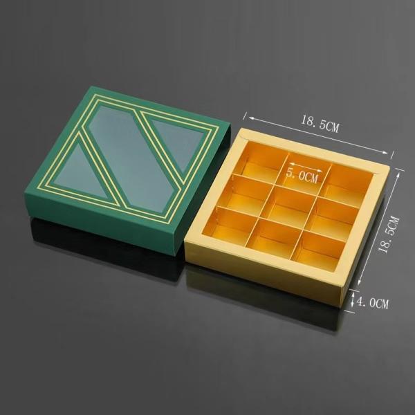 Люксовая коробка для упаковки шоколада с окном CMYK/Пантоновая печать