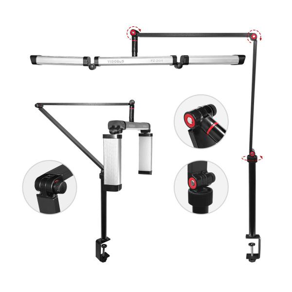 Yidoblo vende 3200k para 5600k portable montar LED vídeo luz de preenchimento para salão de beleza