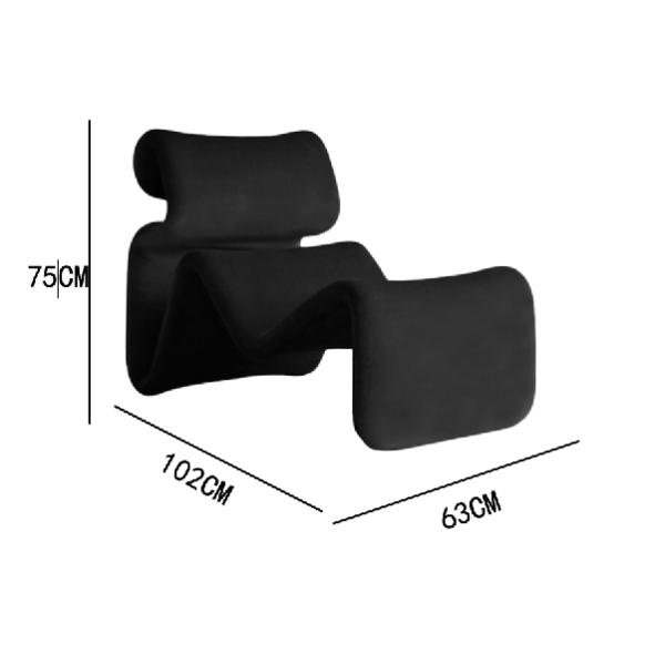 Modern S Shape Single Sofa Recliner lounger Chair For Living Room