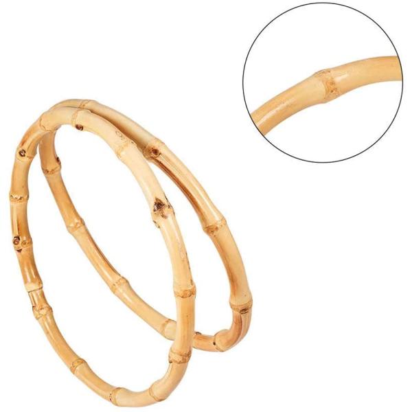 Natural Bamboo Bag Handle for Women Handbag Accessories Semicircle or round Bag handle