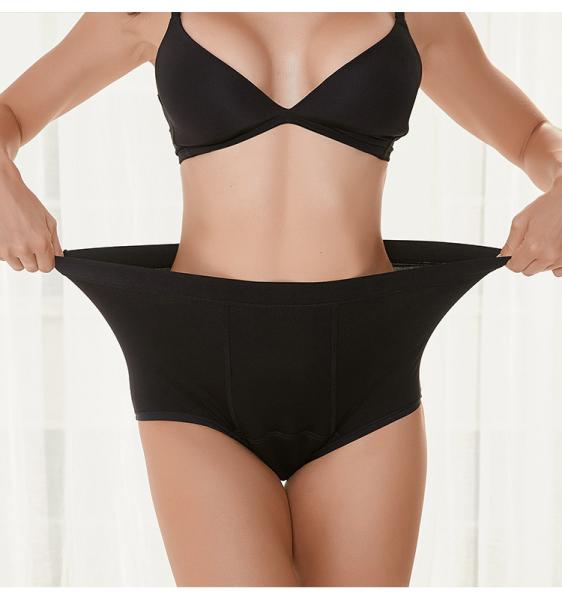 4 Layers Leak Proof Heavy Days tummy control period panties  High Waist postpartum Waterproof