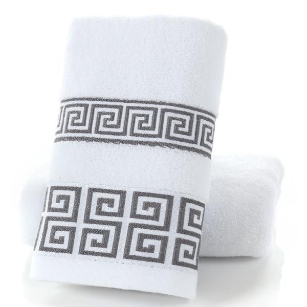 Hotel y hogar Rectángulo 32S Toalla de bordado de algodón Jacquard Conjunto de diseño personalizado