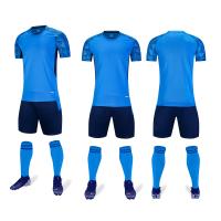 Grupo uniforme do jérsei 11 do futebol da camiseta da planície do poliéster do futebol liso da placa