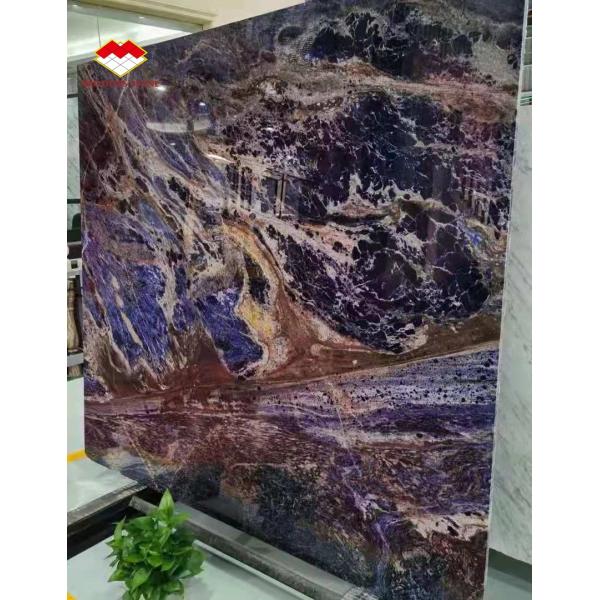 Polished Dream Sapphire Blue Onyx Quartzite Slabs Luxury Stone Backlit Translucent