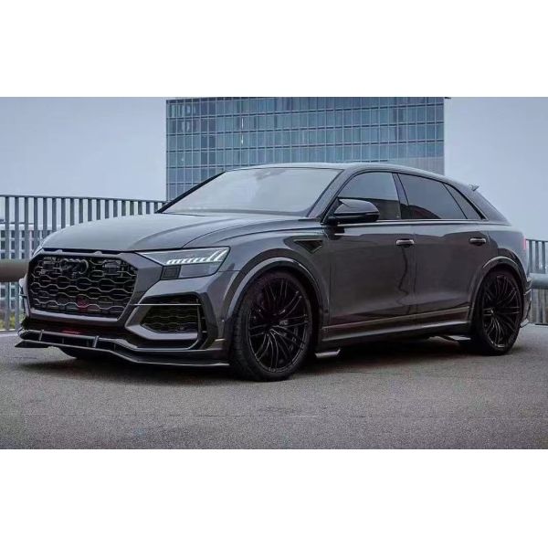 Abt Style Audi RSQ8 Body Kit Carbon Fiber Front Lip Skirt Rear Diffuser Spoiler