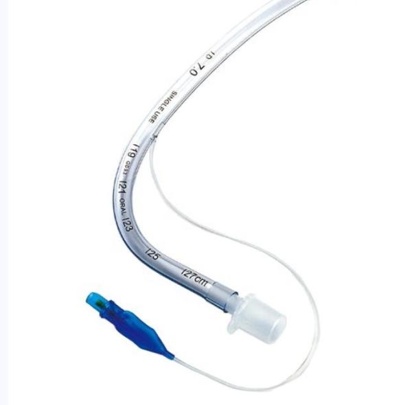 Tubo Endotracheal lúmen médico do PVC do único, tubo Tracheal Cuffed descartável