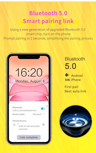 2021 New Technology 5.0 Qualcomm Chip Remote Intelligent Control Mobile Phone Smart Glasses for Android and IOS