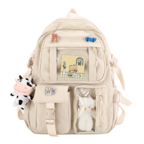 Customized Color Korean Backpack Chinese Cute Fancy Kawai School Bags For High School Teenage Girl