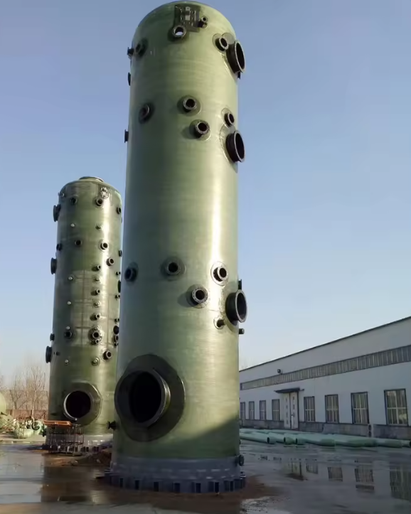 FRP Bubble Tower GRP Волокно стекла Аммиака Поглощающая башня Химическое загрязнение Промышленность
