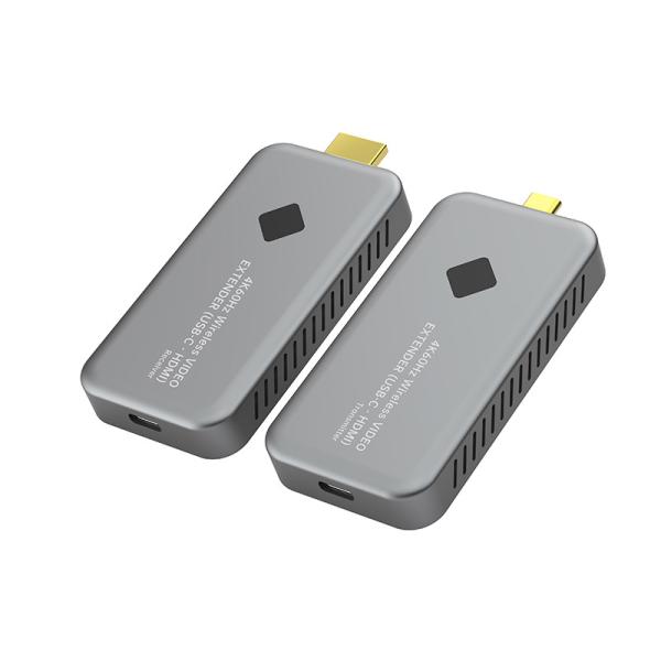 Prolongateur vidéo sans fil 4K 60Hz 30 mètres USB C vers HDMI Récepteur