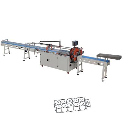 a máquina de embalagem do papel higiênico do modo do inversor 0.6Mpa pré-fabricou sacos