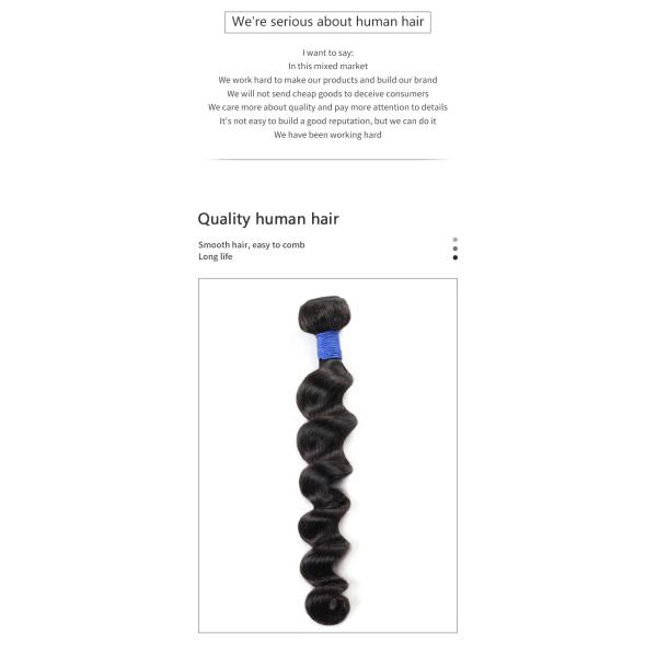 OEM 60.96cm 24 Inch Human Hair Bundles Brazilian Loose Deep Wave Bundles
