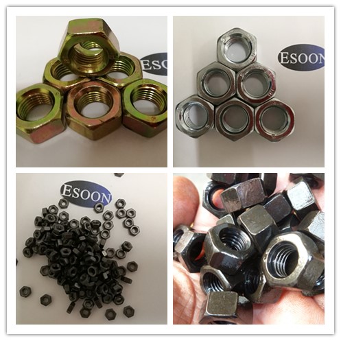 Hex Nut,DIN934,Carbon Steel Material,Grade 4,Yellow Zinc Surface,SIZE M14*1.5