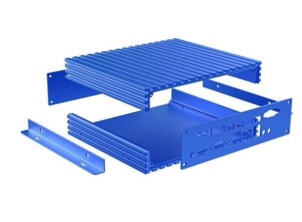 Boîtiers d'extrusion d'aluminium personnalisés avec ailettes de dissipateur thermique pour l'électronique industrielle