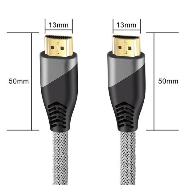 Nylon Mesh High Speed HD To TV Cable 18gbps 4k HD 2.0 Cable