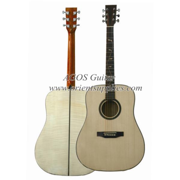 41inch Quality high end flame maple back Chinese Acoustic guitar Solidwood wooden guitar-AF4124