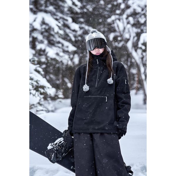 Custom OEM 3L Waterproof Windproof Snowboard Ski Hoodie Winter Couple Ski Jacket