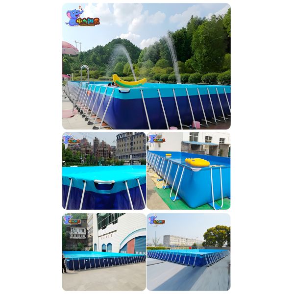 Temporary PVC Metal Frame Swimming Pool Portable Above Ground ODM