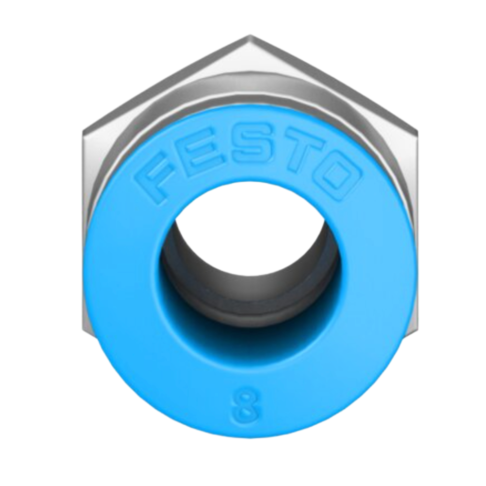 153003 Festo QS-1-4-6 Pneumatic Quick Fitting R1/4 Thread 6mm Push in Connector for Packaging Lines Pneumatic Connections
