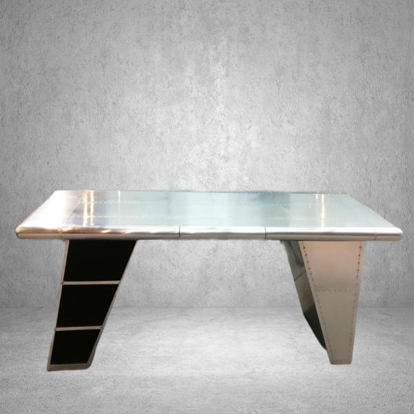 Aluminum aviation desk table metal rivets aircraft wing aviation desk Office Table