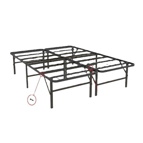 Upgrade Your Sleep Experience with our Simple and Durable Folding King Iron Frame Bed
