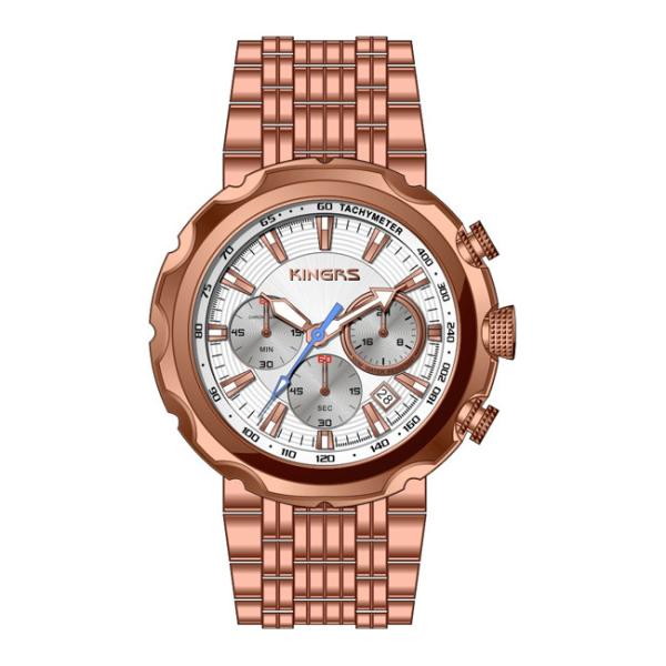 Luxury men ' s japan movt sports watch stainless steel chronograph fashion watch