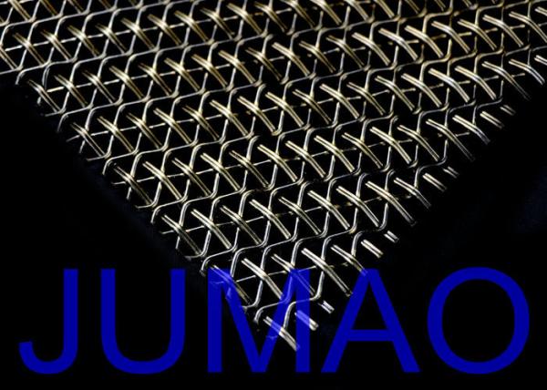 Stainless Steel Waved Architectural Metal Fabric For Exterior Wall Facades