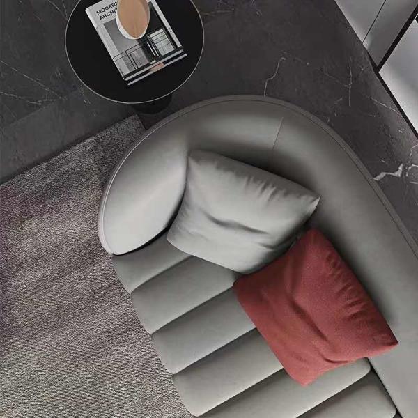 Sofá de couro genuíno moderno personalizado da mobília do hotel de luxo