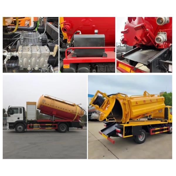 Dongfeng 6x4 conducteur 20000L camion d'aspiration d'eaux usées avec pompe à vide pour aspirer les eaux usées