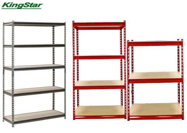 200Kg Capacity Z Beam Boltless Storage Shelving With 5 Layers  MDF Deck