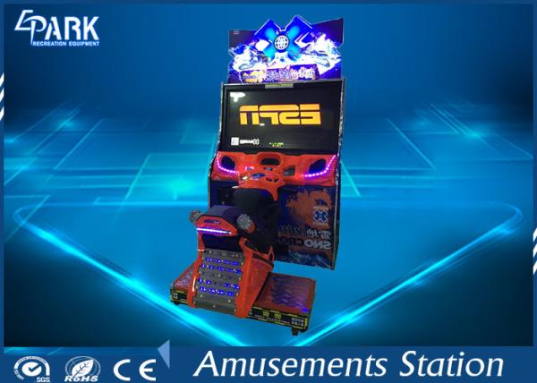 snow track motor Racing Game Good Assembling Design coin operated Machine