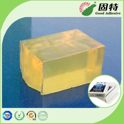 Pressão quente do derretimento do bloco amarelado e semi-transparente - esparadrapo sensível da colagem para Poker&CardBox que faz a qualidade de WithHigh