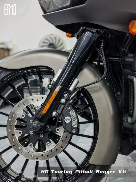 INCA Personnalisation Moto Harley Touring Garde-Boue Avant Court Acier FPR