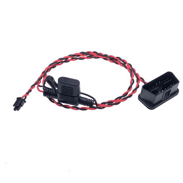 Automobile OBD GPS Tracking Device Custom Wire Harness with Black Option and Applicable Models in Black