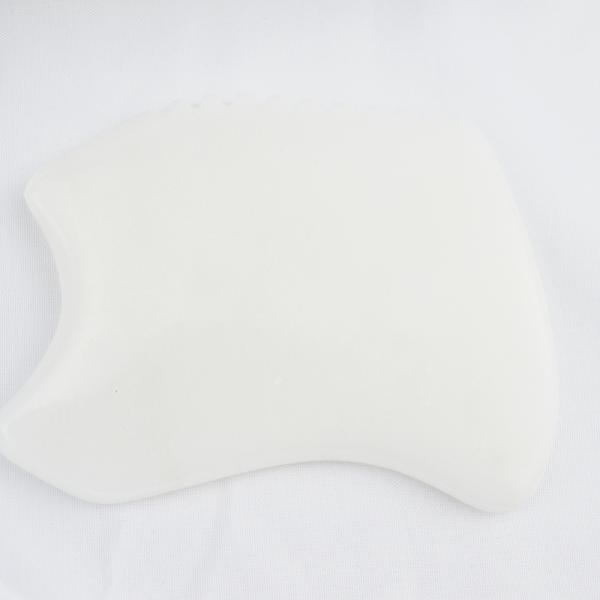 Body Massager Newest Style Pure Natural White Jade Facial Anti-aging Gua Sha Board Gemstone Skincare Massage Jade Stone Guasha Tool