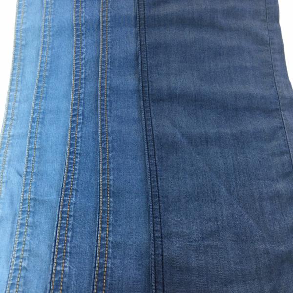 Sustainable 100% Lycra 5.8/5.4oz Denim Jeans Fabric Plain Dyed