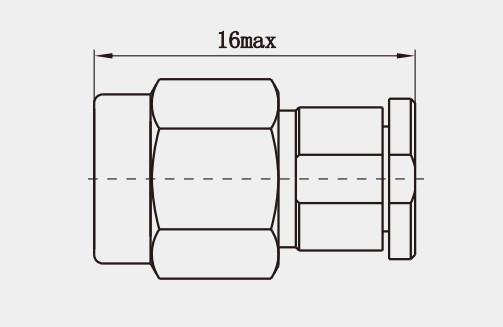 Waterproof K2.92mm Male Stainless Steel RF Coaxial Connector Plug with Passivated Plating