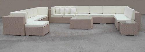  7pcs PE wicker garden furniture