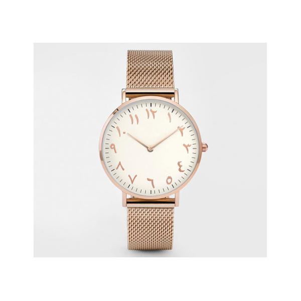 Custom Logo Accepted Arab Cultural Souvenirs , Arabic Numerals Quartz Watch