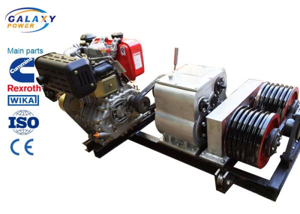 Tipo opcional cabo subterrâneo que puxa o motor diesel de área de montanha do trator do cabo do equipamento