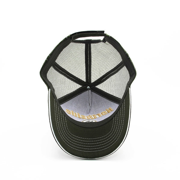 Custom design promotional baseball caps, embroidered logo half mesh hats, business advertise gifts hats branding caps