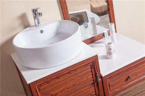 Classic Lightweight Bathroom Sinks And Vanities Eco Friendly Large Storage Space