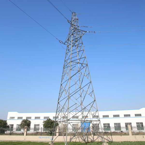 Hot Dipped Electric Transmission Tower Q345 Q235 High Tension Cable