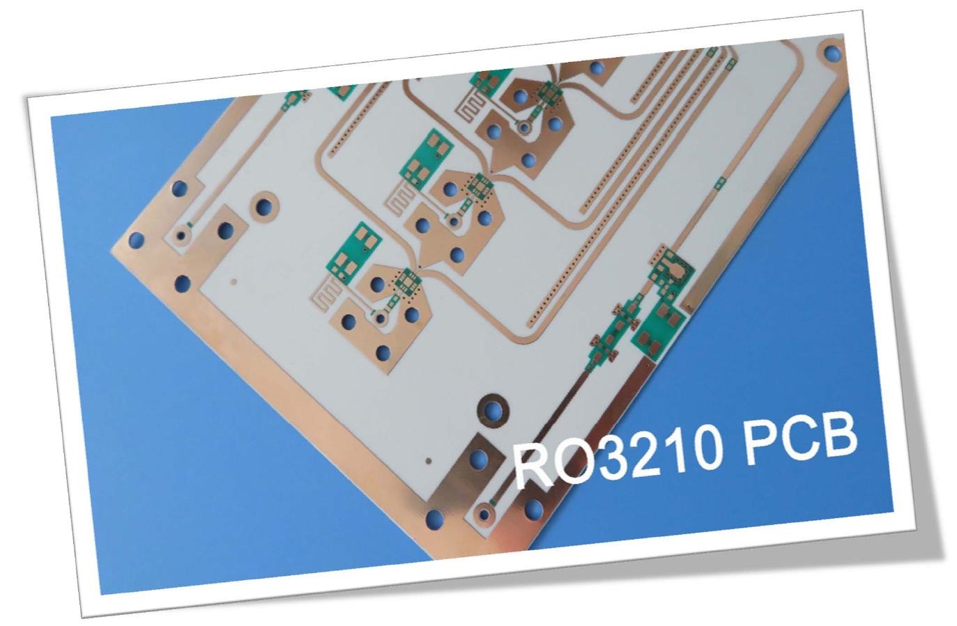 PCB Rogers RO3210 высокочастотный с золотом погружения покрытия 25mil
