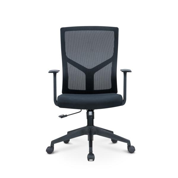 Stainless Steel Executive Office Chair with Adjustable Armrest and BIFMA Certification