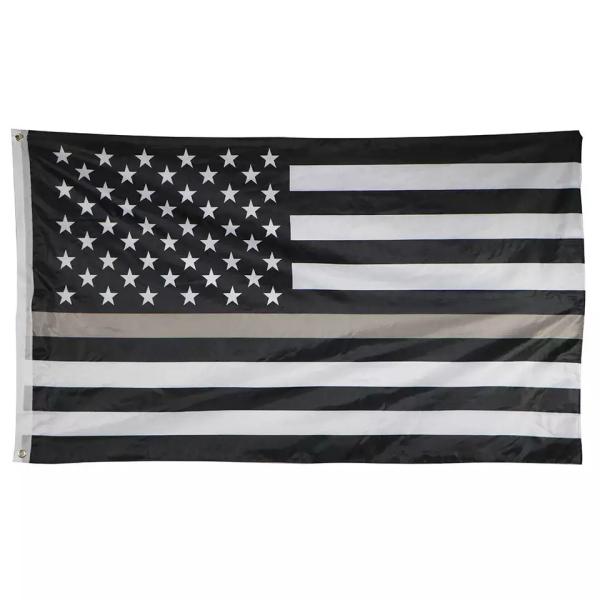 Digital Printing Polyester American Flag 3x5 Ft Thin Blue Yellow Red Green Gray Line Flags
